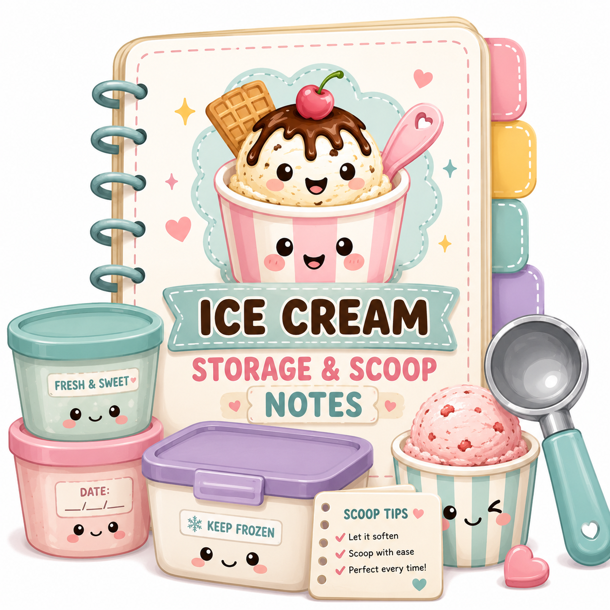 Ice Cream Storage & Scoop Notes